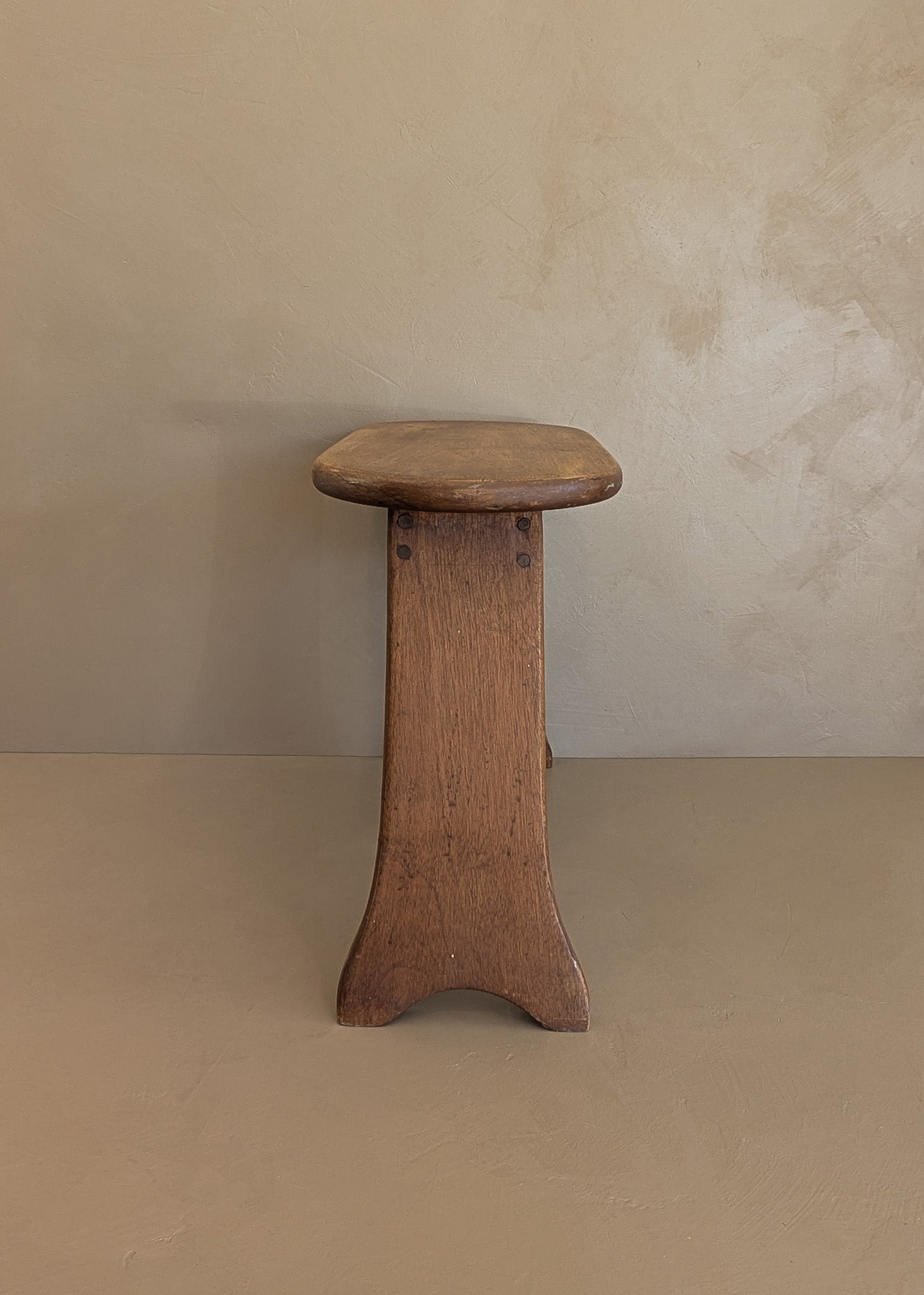 Unique Vintage Handcrafted Skinny Legged Wooden Stool