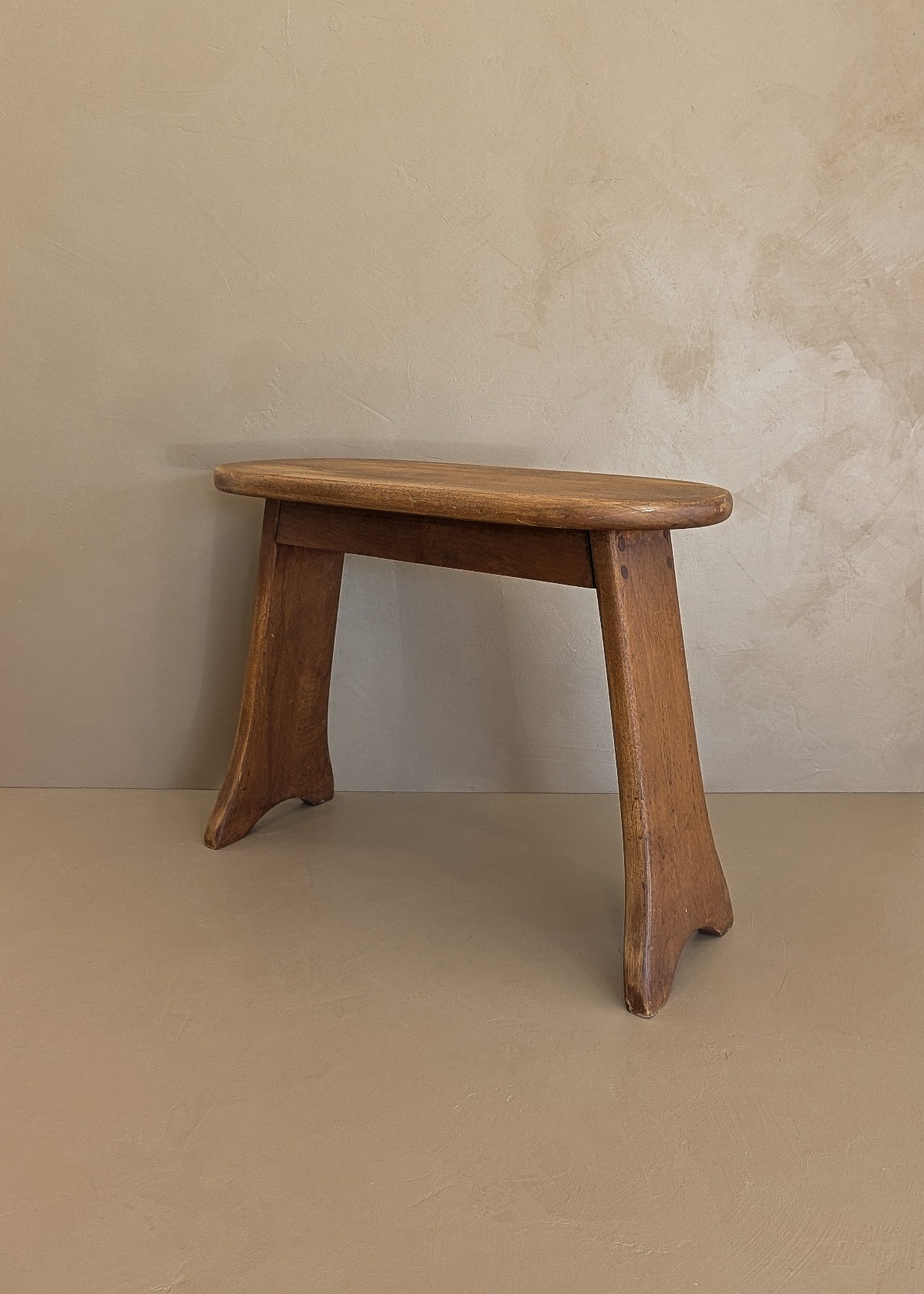 Unique Vintage Handcrafted Skinny Legged Wooden Stool