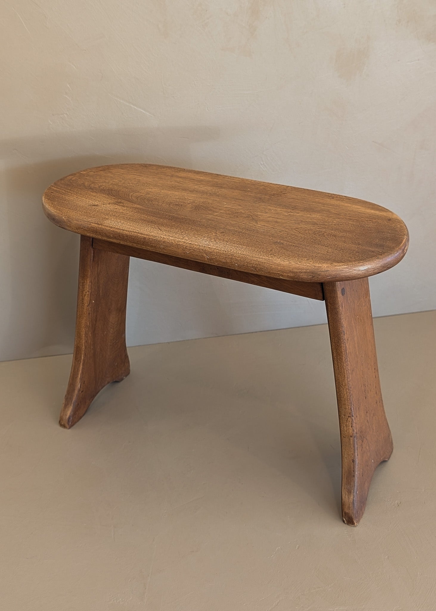 Unique Vintage Handcrafted Skinny Legged Wooden Stool