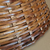 Pair of Vintage Wicker and Bamboo Empire Lampshades