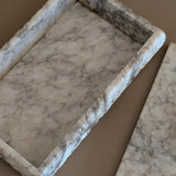 Heavily Veined Vintage Italian Alabaster Lidded Box with Hand-Carved Detailing