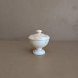 Vintage Italian Creamy Alabaster Lidded Dish