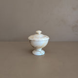 Vintage Italian Creamy Alabaster Lidded Dish