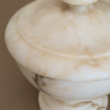 Vintage Italian Creamy Alabaster Lidded Dish