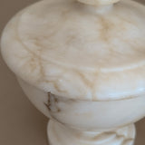 Vintage Italian Creamy Alabaster Lidded Dish