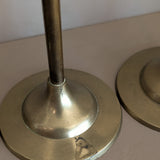 Set of 11 Vintage Rosenthal Netter-Attributed Brass Tulip Candlesticks