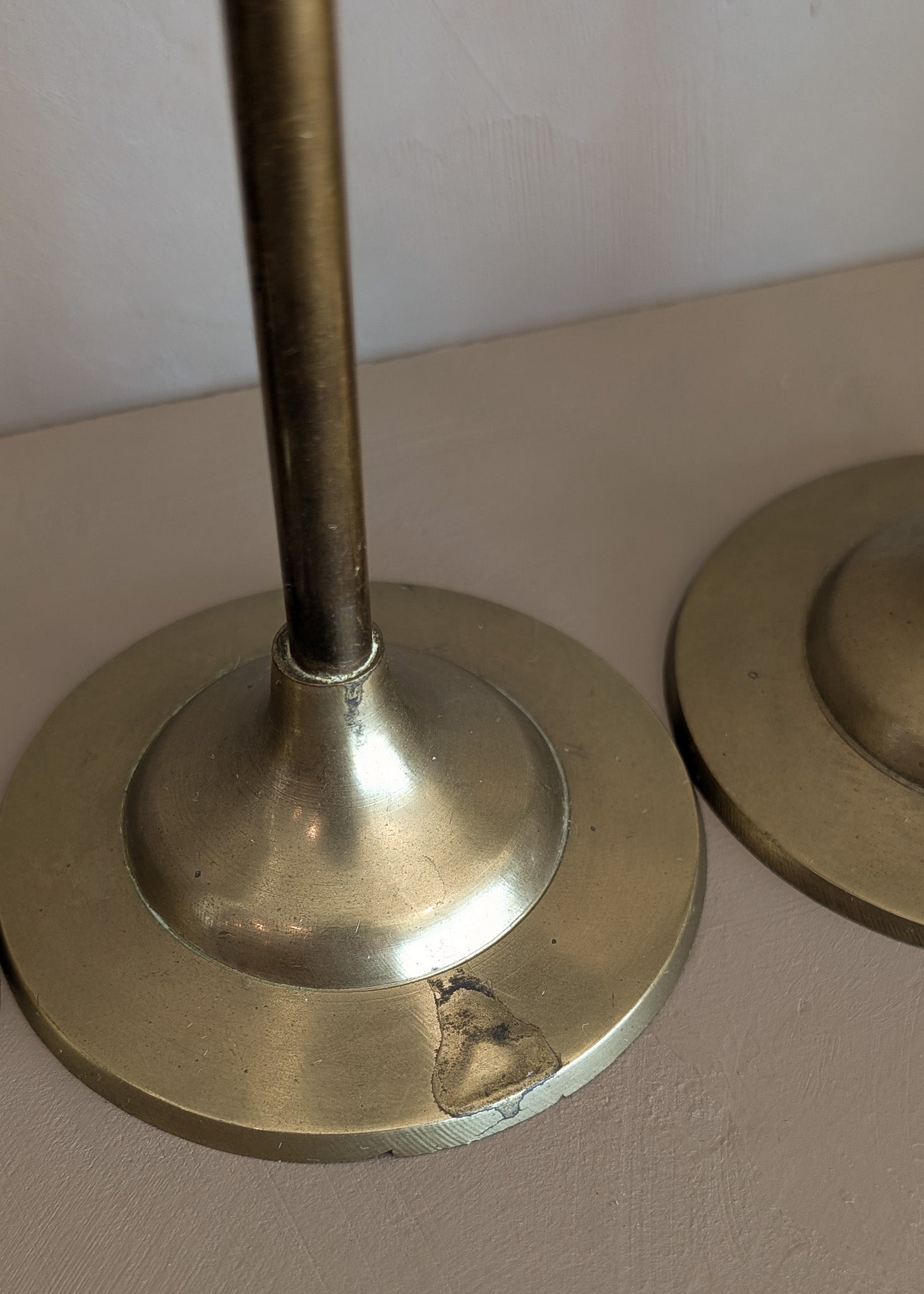 Set of 11 Vintage Rosenthal Netter-Attributed Brass Tulip Candlesticks
