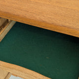 Vintage Danish Henning Kjærnulf-Attributed Quartersawn White Oak Sideboard with Hand-Carved Detailing and Two (2) Keys