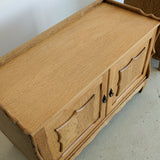 Pair of Vintage Danish Henning Kjærnulf for JK Møbler Quartersawn White Oak Cabinets/Large Nightstands