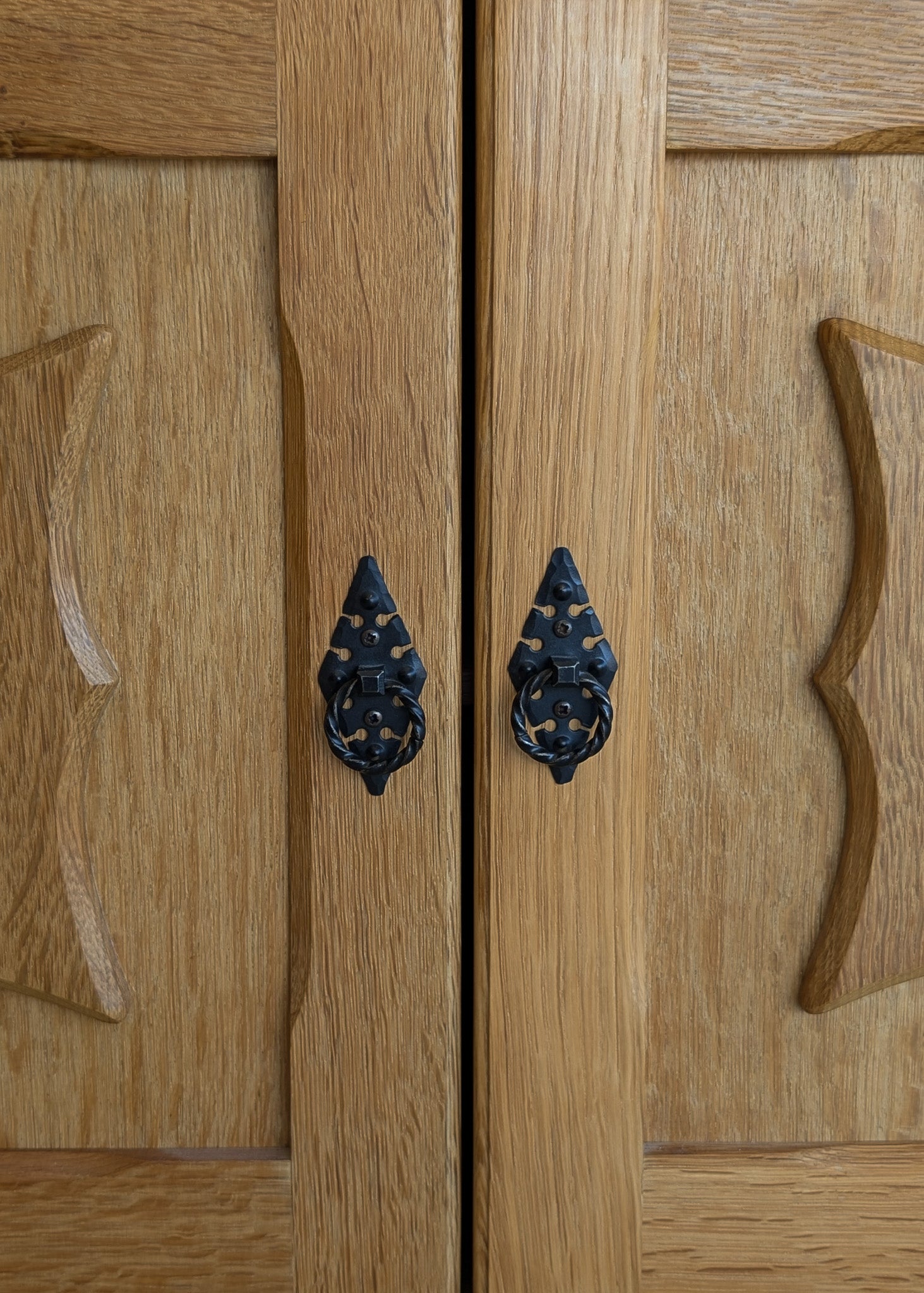 Pair of Vintage Danish Henning Kjærnulf for JK Møbler Quartersawn White Oak Cabinets/Large Nightstands