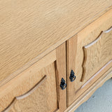 Pair of Vintage Danish Henning Kjærnulf for JK Møbler Quartersawn White Oak Cabinets/Large Nightstands