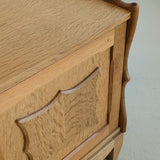 Pair of Vintage Danish Henning Kjærnulf for JK Møbler Quartersawn White Oak Cabinets/Large Nightstands