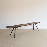 Early to Mid-1800s Antique Painted Primitive German Bench