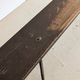 Early to Mid-1800s Antique Painted Primitive German Bench