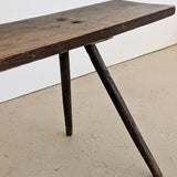Early to Mid-1800s Antique Painted Primitive German Bench
