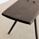 Early to Mid-1800s Antique Painted Primitive German Bench