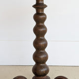Unique Most Likely Antique Charles Dudouyt-Style Wooden Oak Pedestal Stand/Side Table