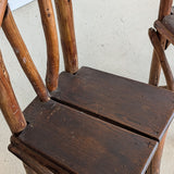 Set of 4 Unique Antique Primitive Wooden Branch Dining Chairs