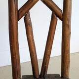 Set of 4 Unique Antique Primitive Wooden Branch Dining Chairs