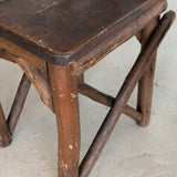 Set of 4 Unique Antique Primitive Wooden Branch Dining Chairs