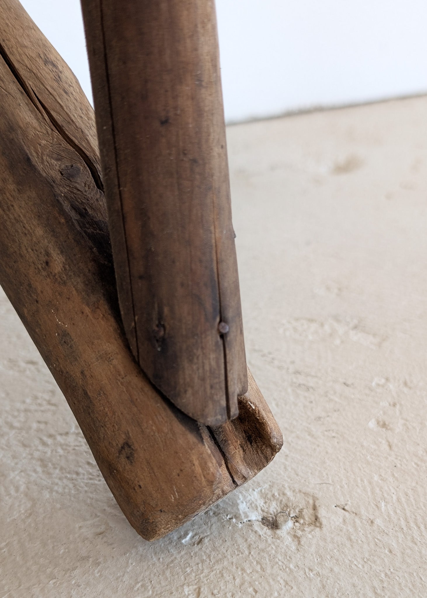 Set of 4 Unique Antique Primitive Wooden Branch Dining Chairs