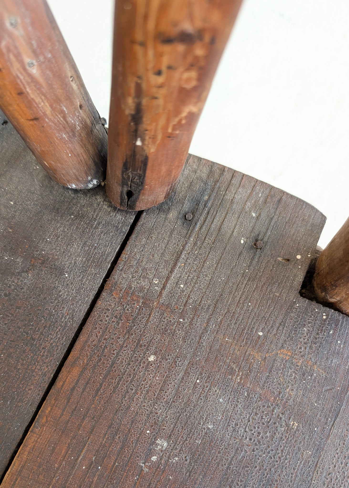 Set of 4 Unique Antique Primitive Wooden Branch Dining Chairs