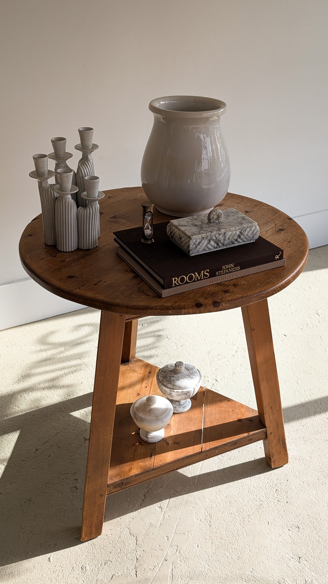 ON HOLD - Vintage Pine Cricket Table
