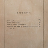 Set of 5 Leather-Bound "The Dramatic Works of William Shakspeare" Books with Plates from the 1850s