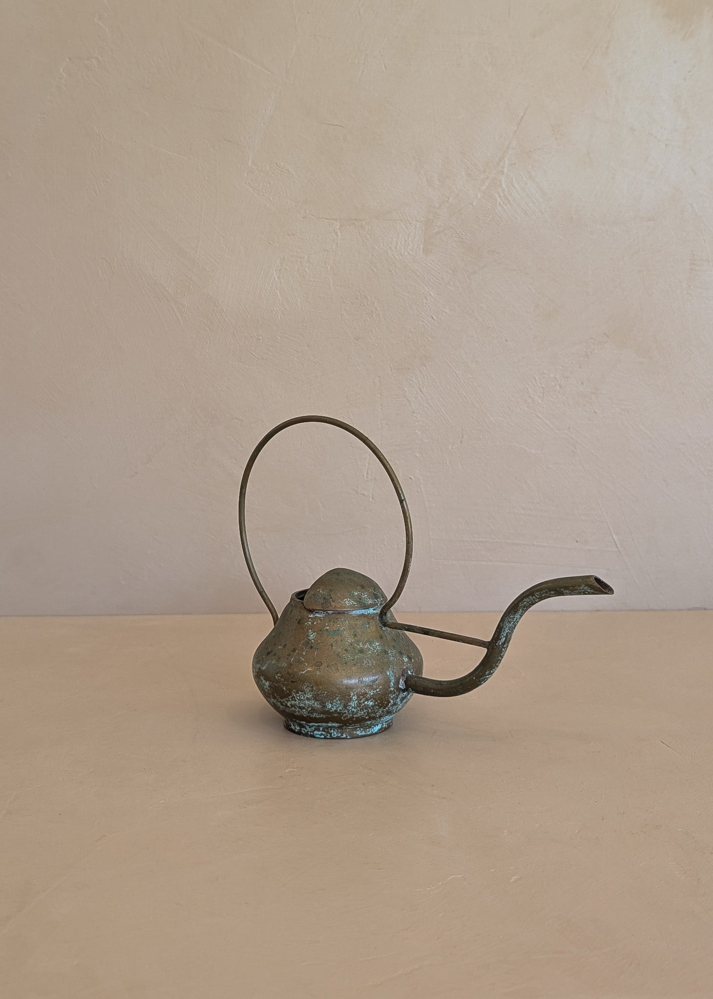 Vintage Sculptural Miniature Brass Watering Can