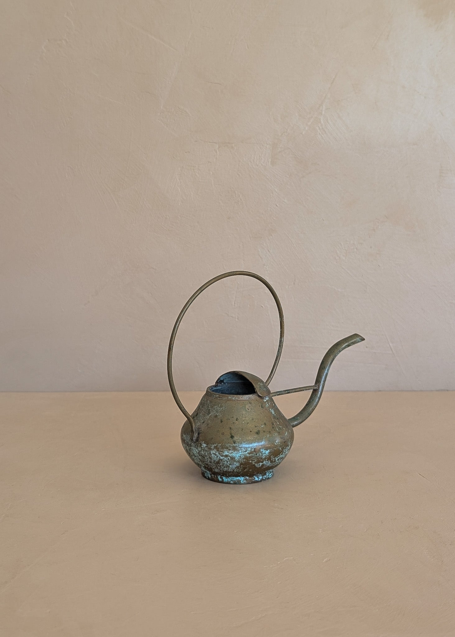 Vintage Sculptural Miniature Brass Watering Can