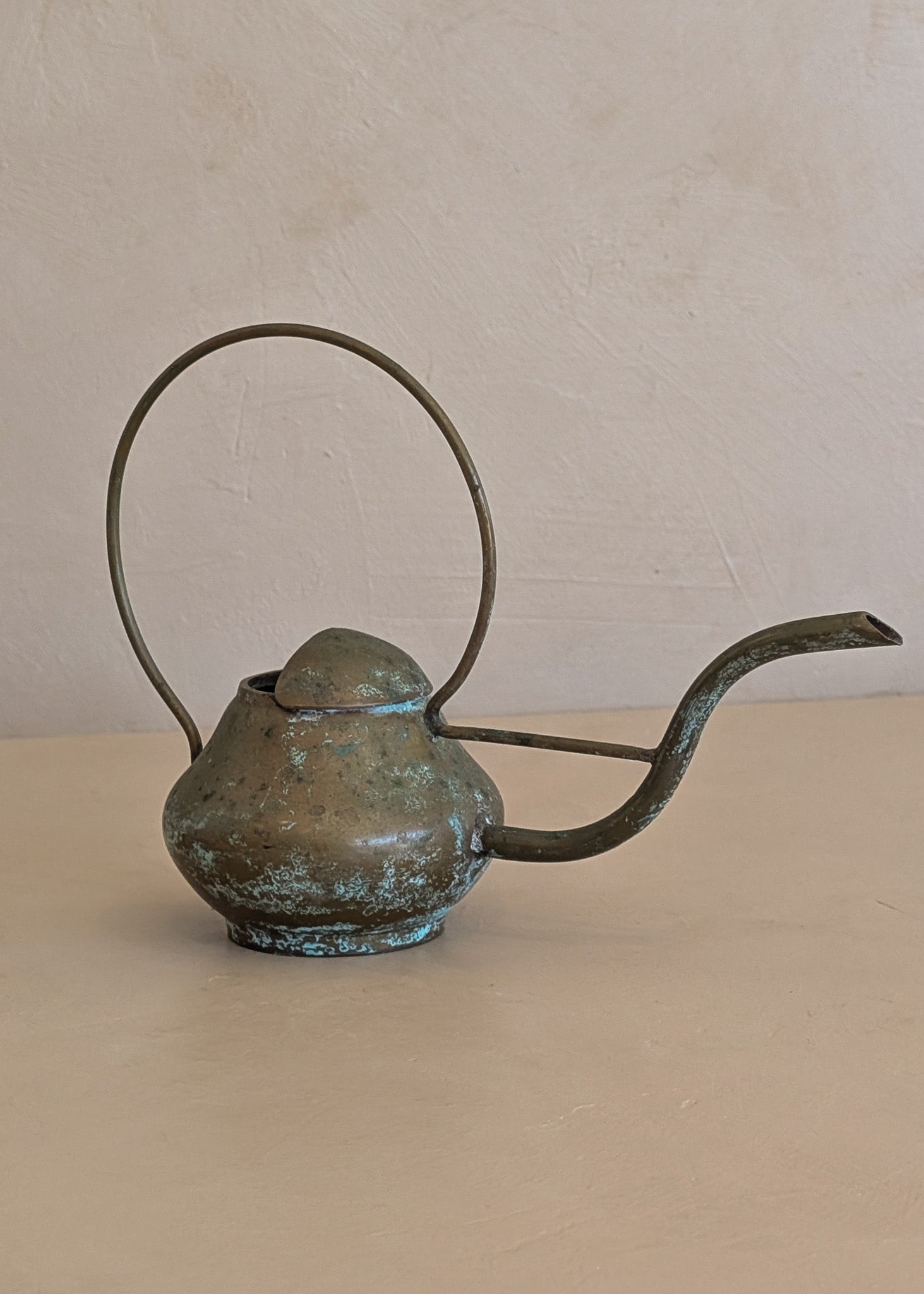 Vintage Sculptural Miniature Brass Watering Can