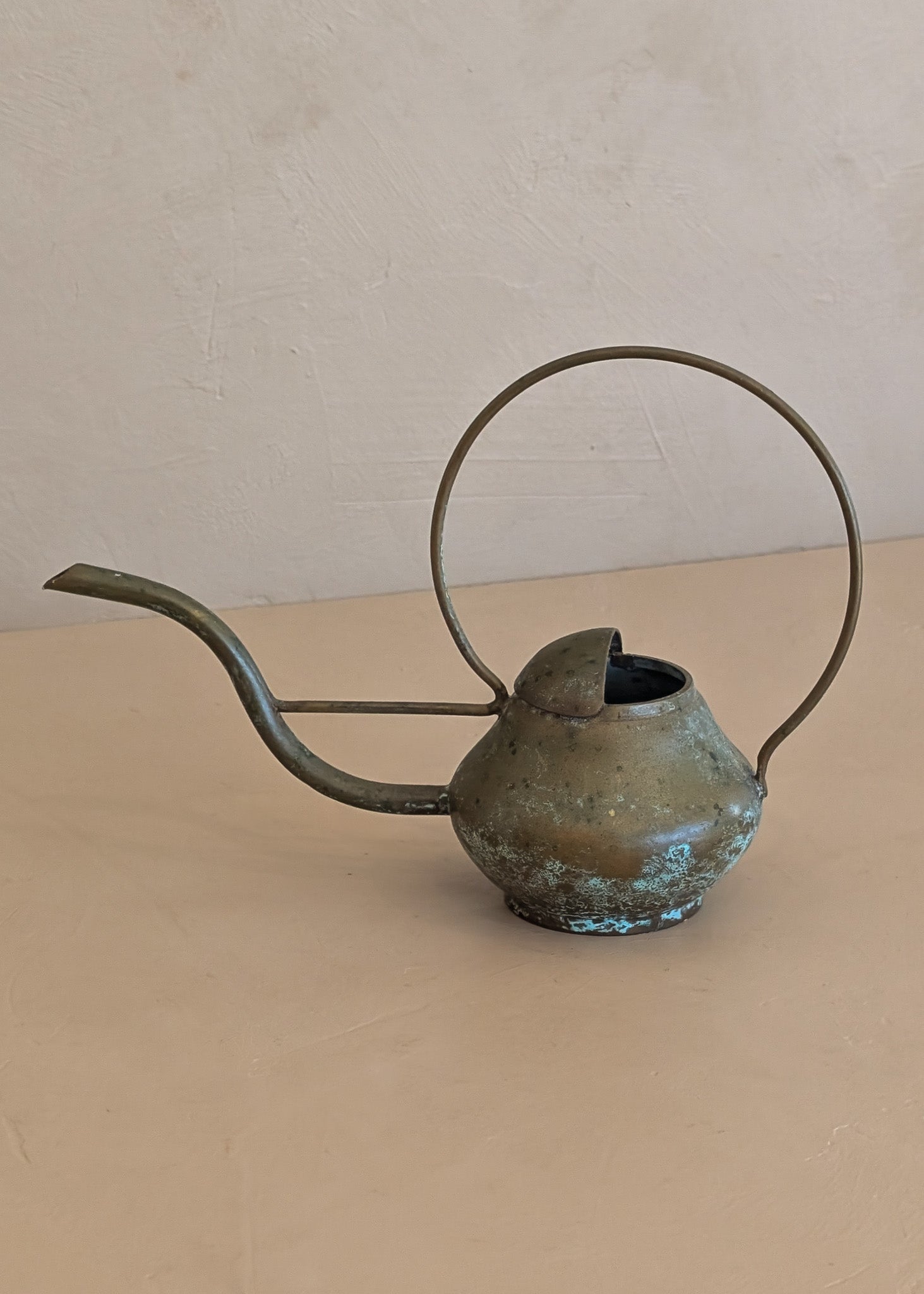 Vintage Sculptural Miniature Brass Watering Can