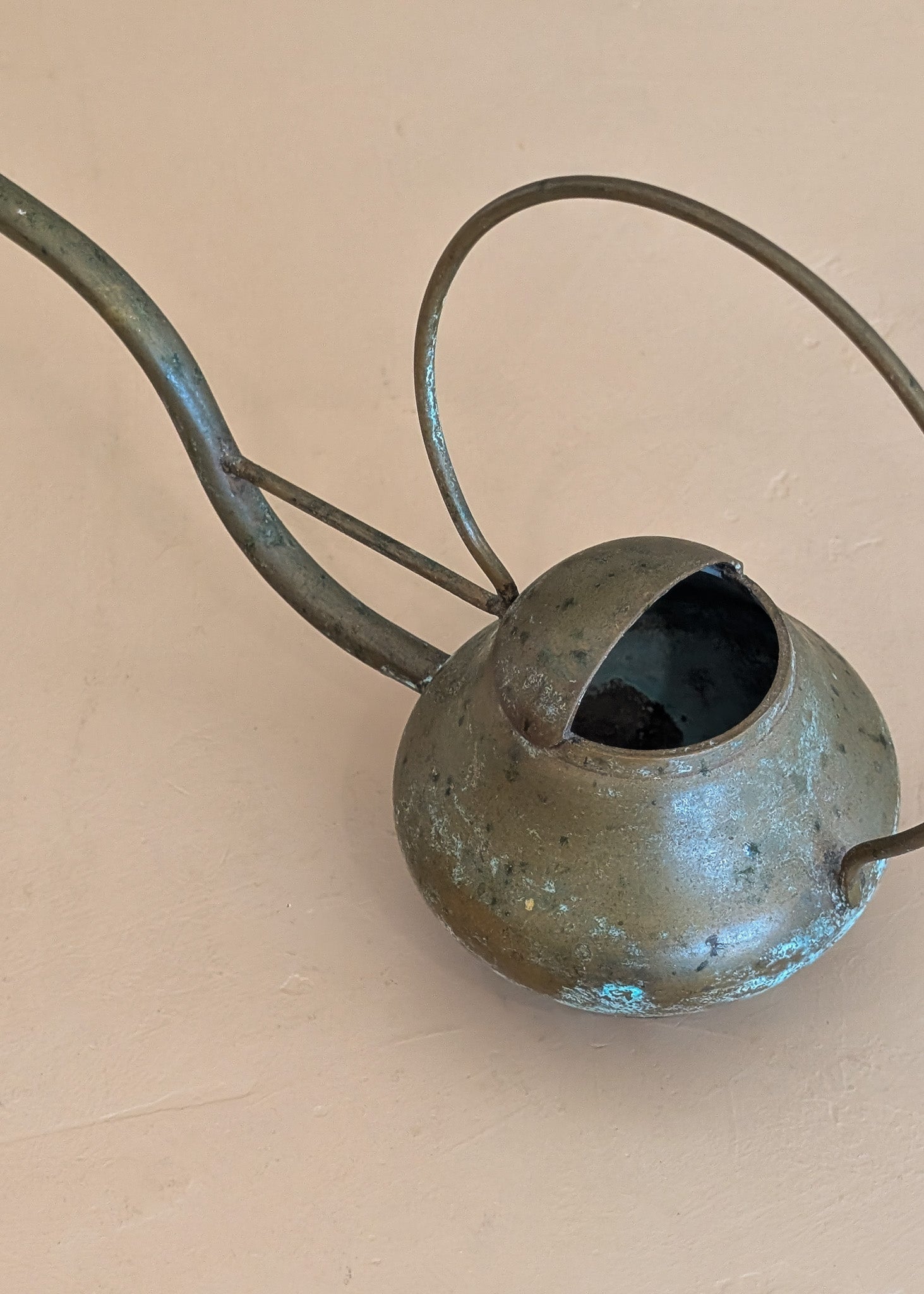 Vintage Sculptural Miniature Brass Watering Can