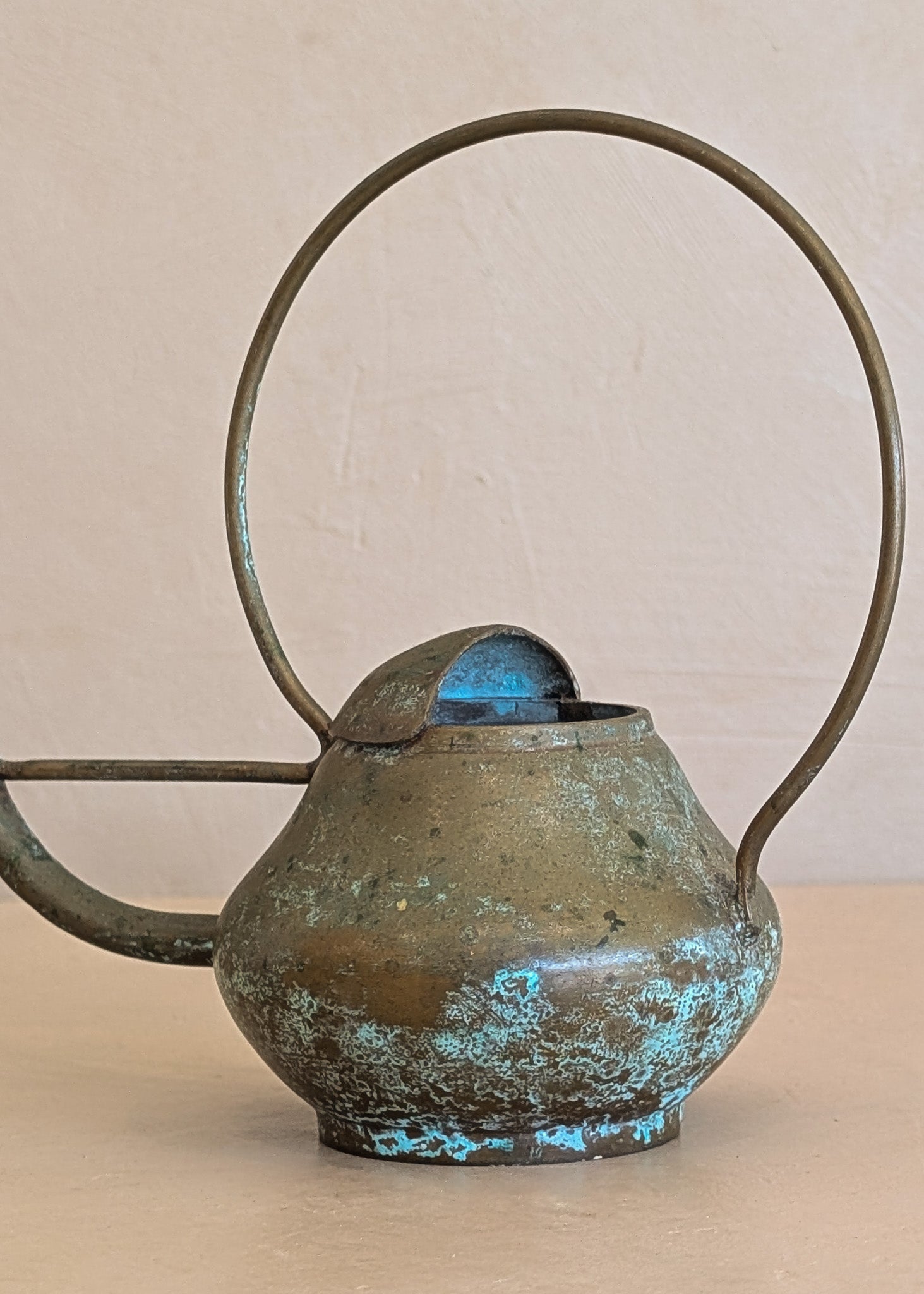 Vintage Sculptural Miniature Brass Watering Can