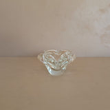 Vintage Murano Clear Glass Ashtray