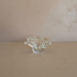 Vintage Murano Clear Glass Ashtray