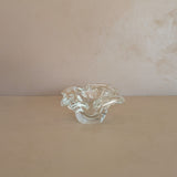 Vintage Murano Clear Glass Ashtray