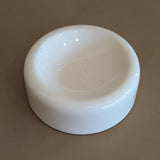 Chunky Round Creamy White Catchall Dish with Subtle Craquelure