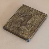 Petite Handcrafted Vintage Folk Art Punched Brass Horse Art Relief