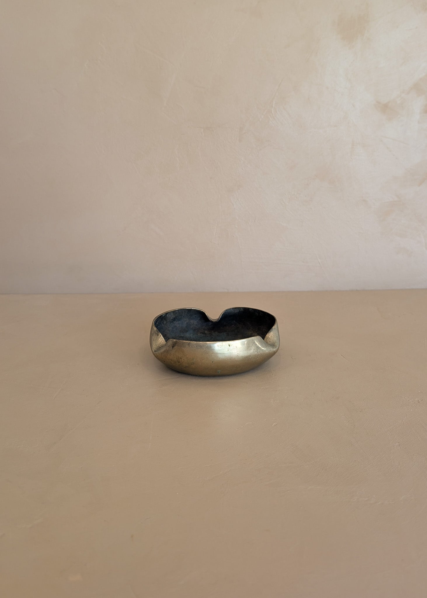 Handcrafted Vintage Scalloped Bronze Ashtray/Catchall #1