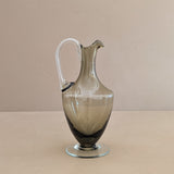 Petite Murano-Style Handblown Smokey Glass Pitcher