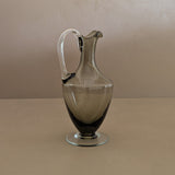 Petite Murano-Style Handblown Smokey Glass Pitcher