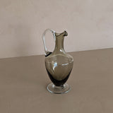 Petite Murano-Style Handblown Smokey Glass Pitcher