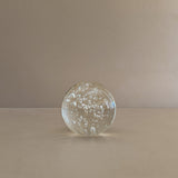 Large Vintage Handblown Bubble Glass Paperweight