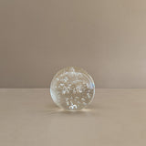 Large Vintage Handblown Bubble Glass Paperweight