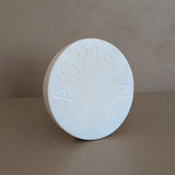 Extra Large Vintage Chalkware Aspirin Sculpture Paperweight