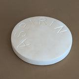 Extra Large Vintage Chalkware Aspirin Sculpture Paperweight