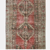 District Loom 1920s Antique Persian Heriz Karaja Runner Rug 2'7" x 10'3"