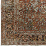 District Loom 1920s Antique Persian Mahal Area Rug 8'8" x 11'5"