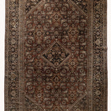 District Loom 1930s Vintage Persian Mahal Area Rug 7'7" x 10'4"